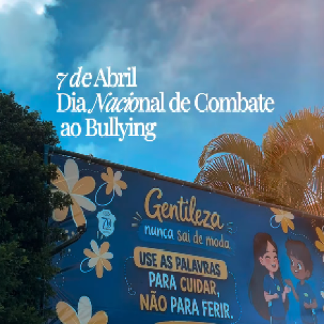 Neste 7 de abril, nossas crianças mostram que o melhor caminho é sempre o do abraço, da palavra amiga e do respeito