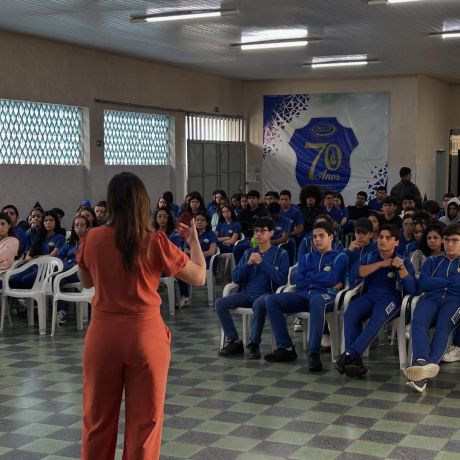 Nessa terça-feira (14) estudantes participaram de palestra, bingo e contação de histórias