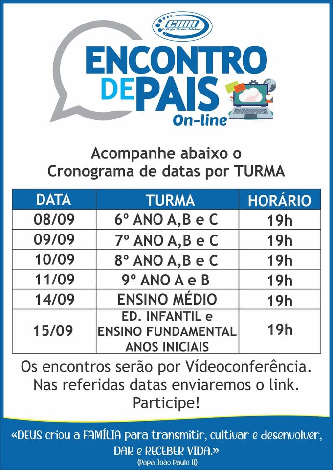 ENCONTRO DE PAIS ON-LINE